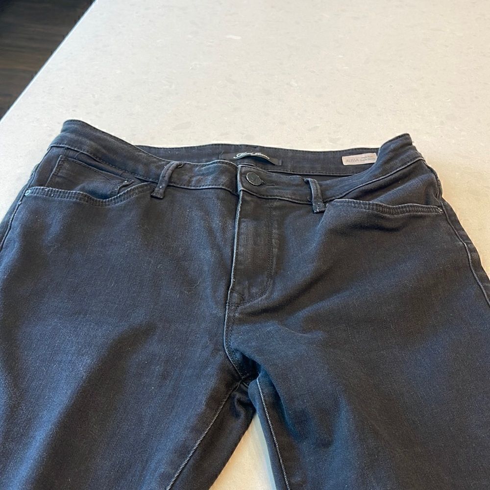 Mavi women’s jeans waist size 30 length 28 high rise super skinny Alissa,  black